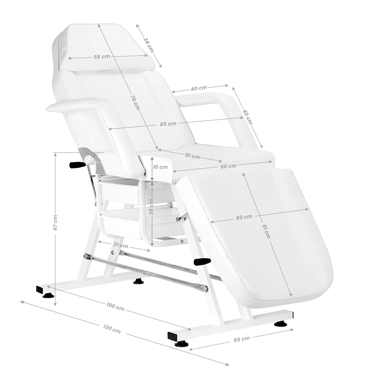 Sillon Kosmetikliege, Weiß