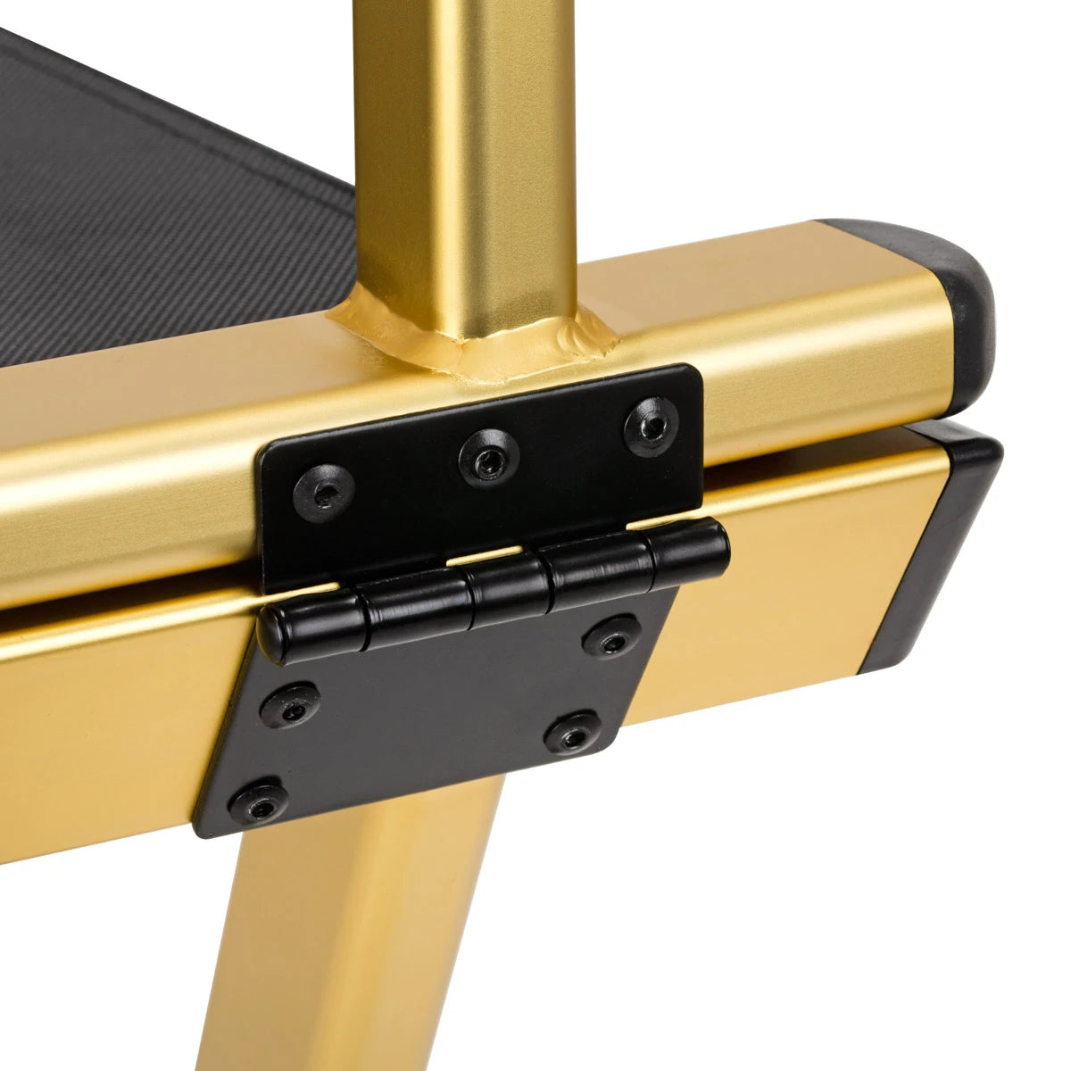 Behandelstoel aluminium goud