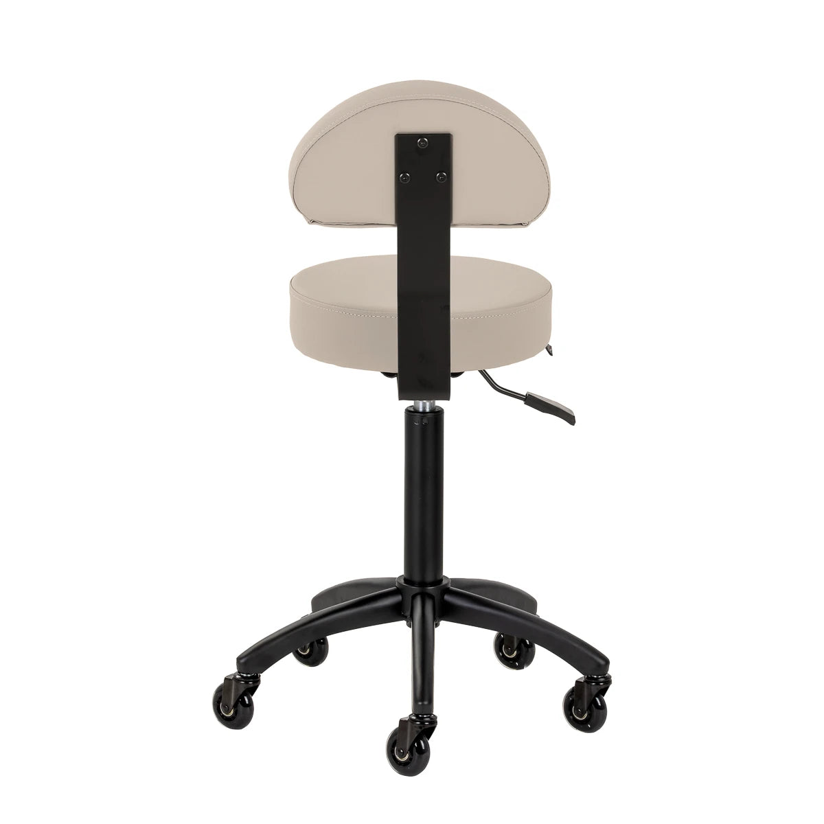 Gabbiano hairdressing stool D026 grey-beige