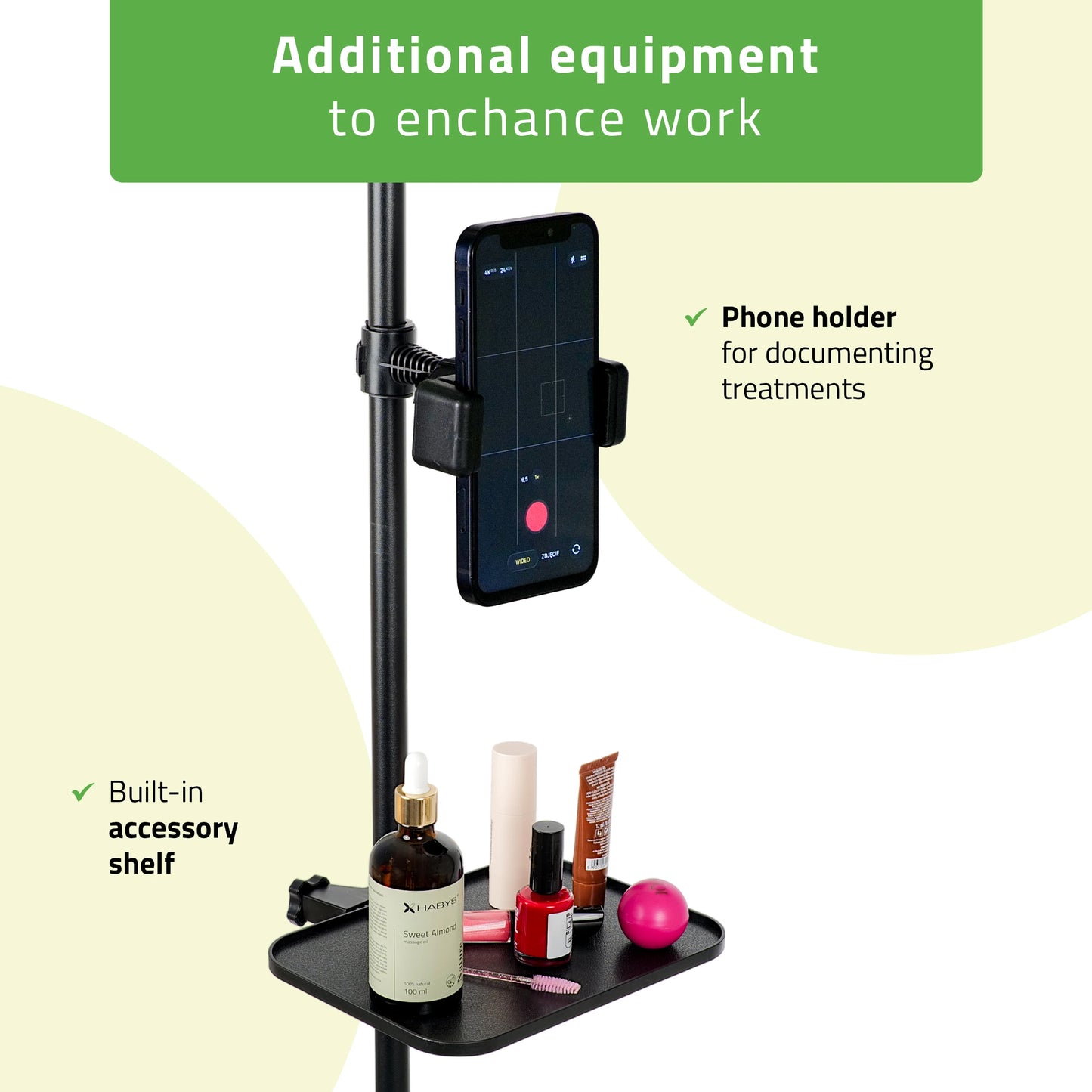 Vena Cosmetische looplamp, zwart