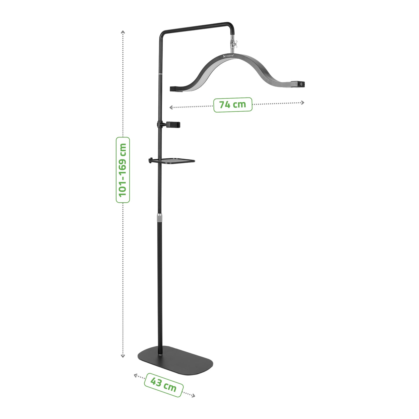 Vena Cosmetische looplamp, zwart