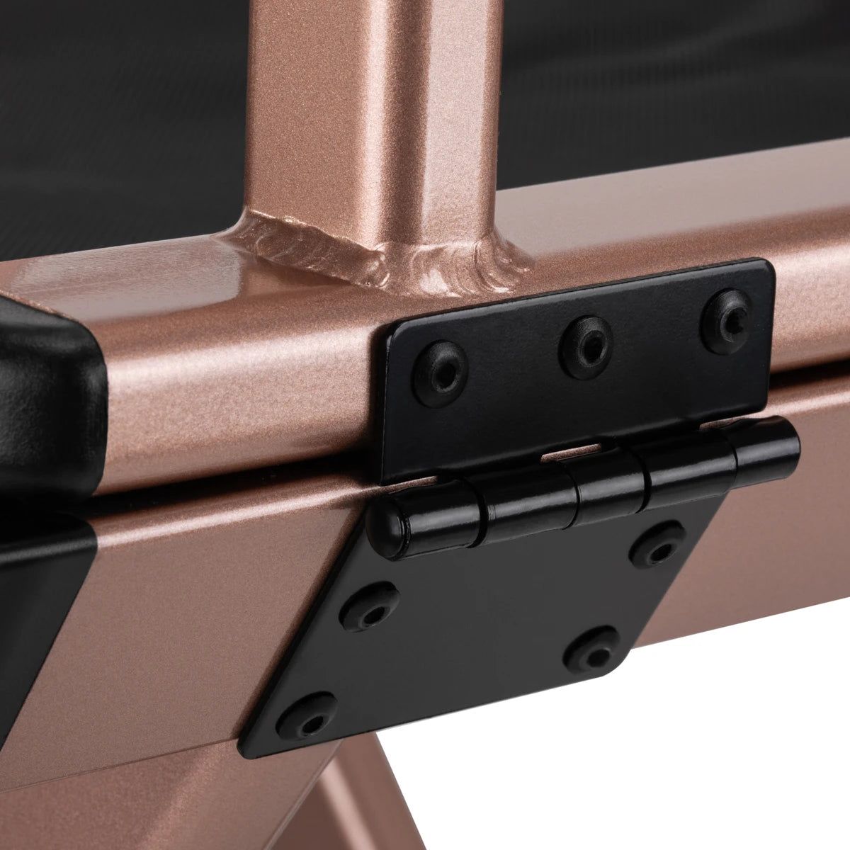 MAKE-UP CHAIR ALUMINUM ROSE GOLD