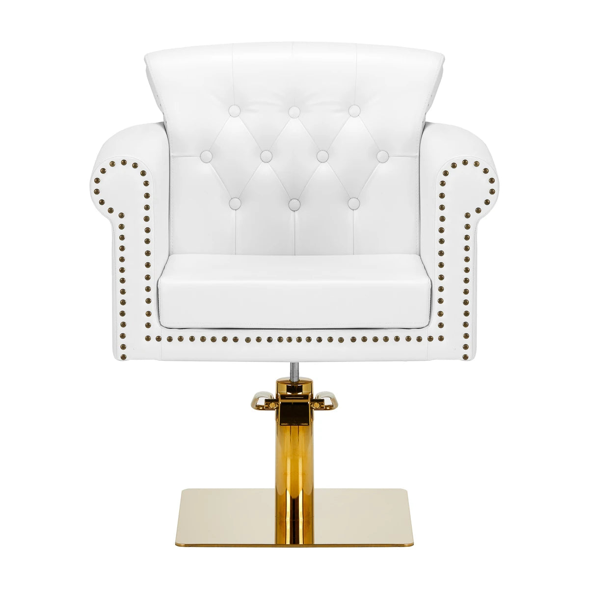Hairdressing chair Gabbiano Berlin golden-white