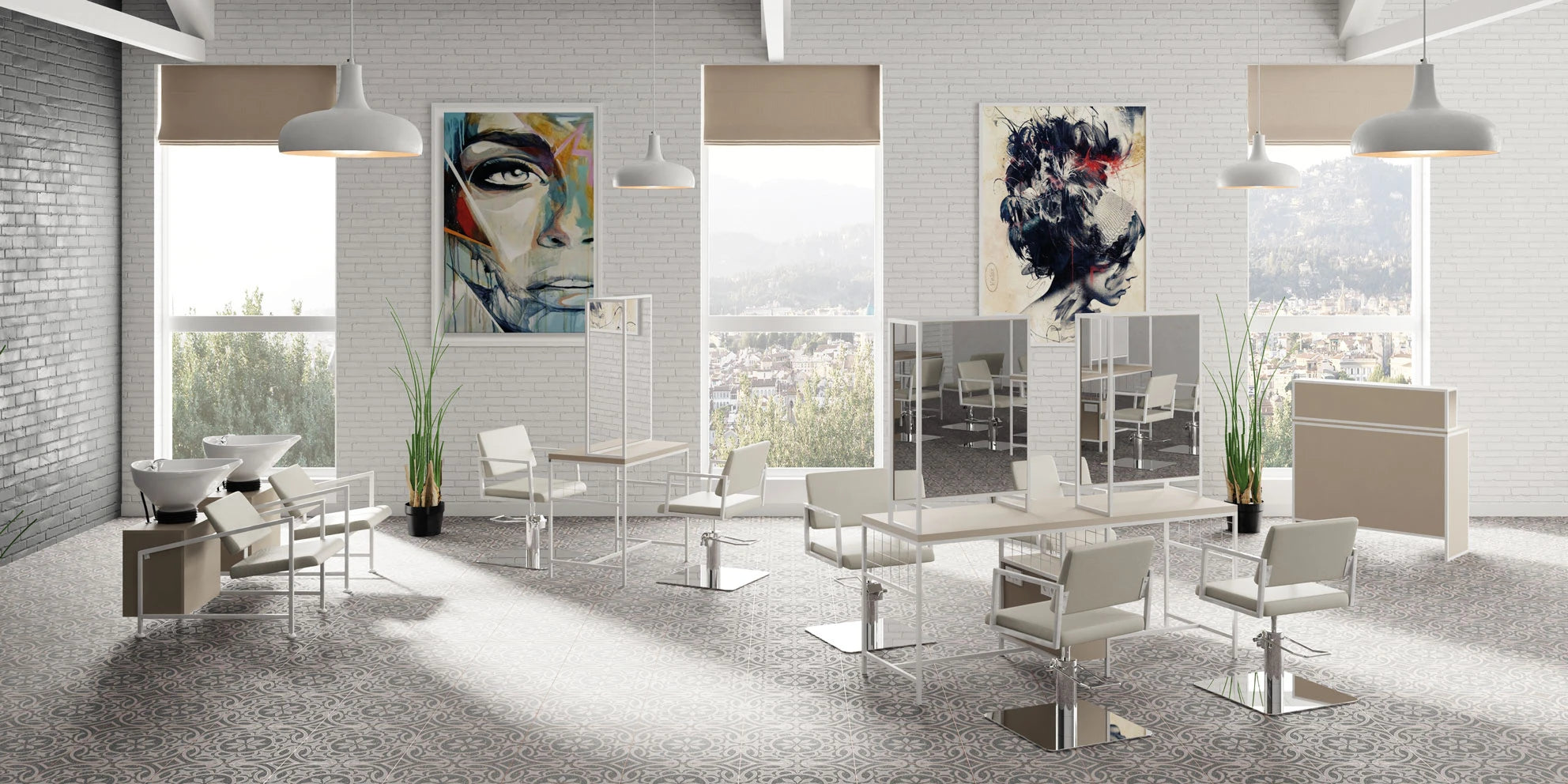AYALA Friseurstyling-Konsole LOFT IV