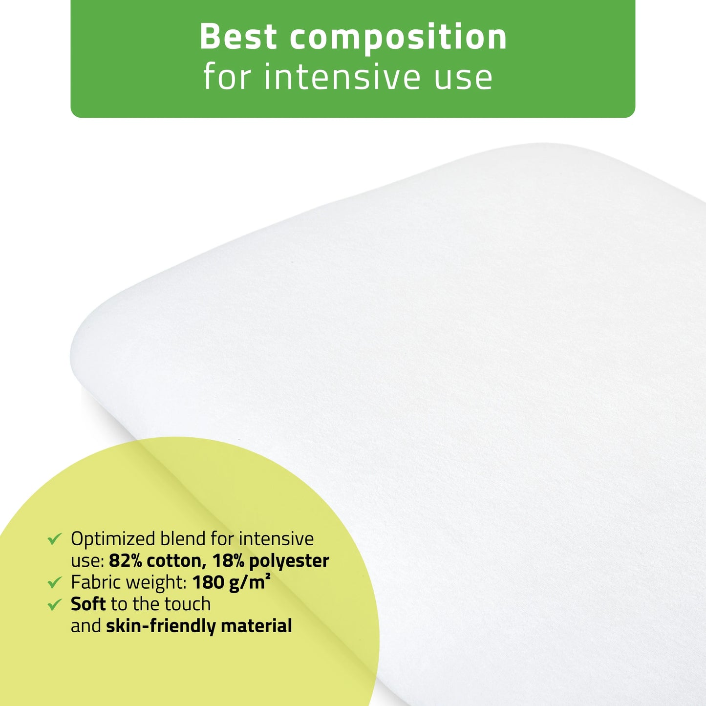 Frotte sheet with elastic and ties for cosmetic chair, 70 × 190 cm white