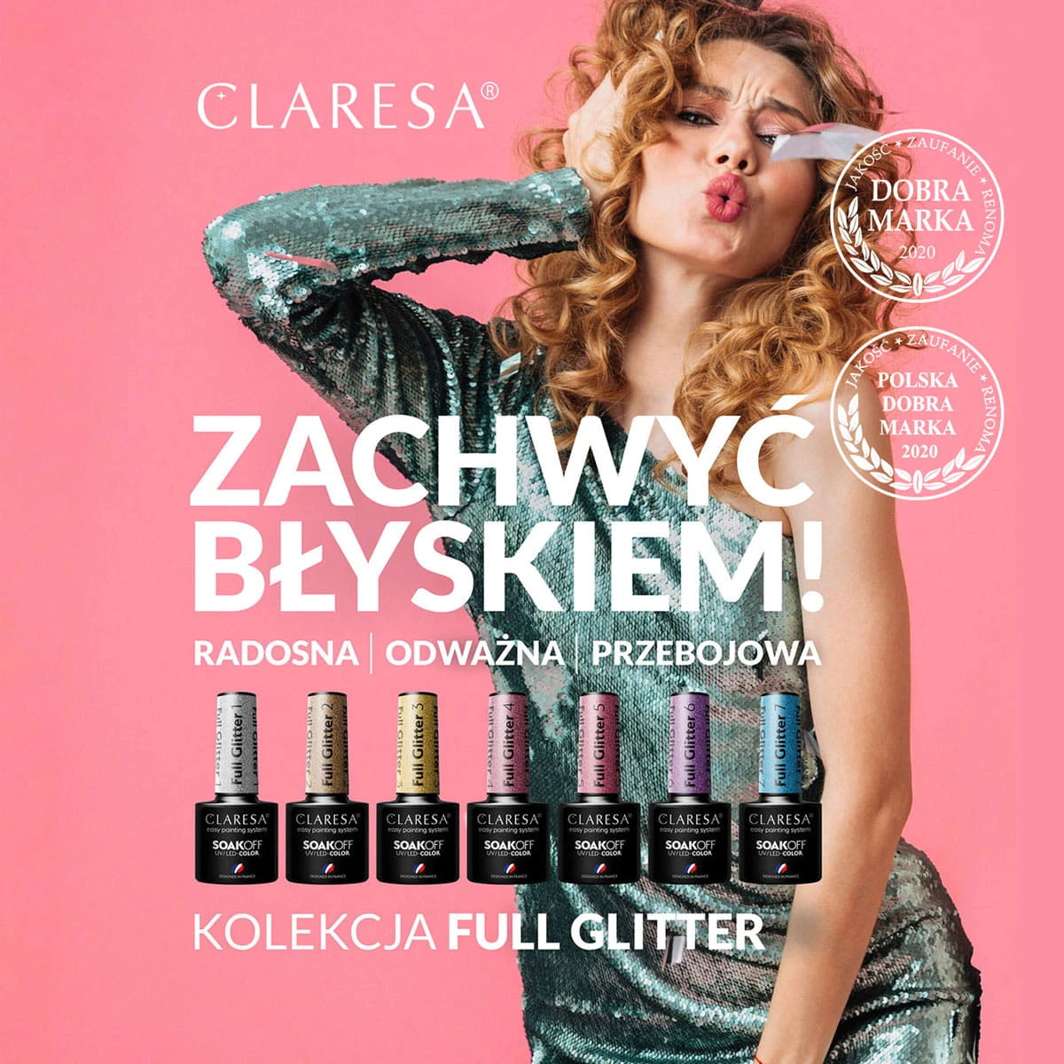 Hybrid nail polish FULL GLITTER 5 -5g