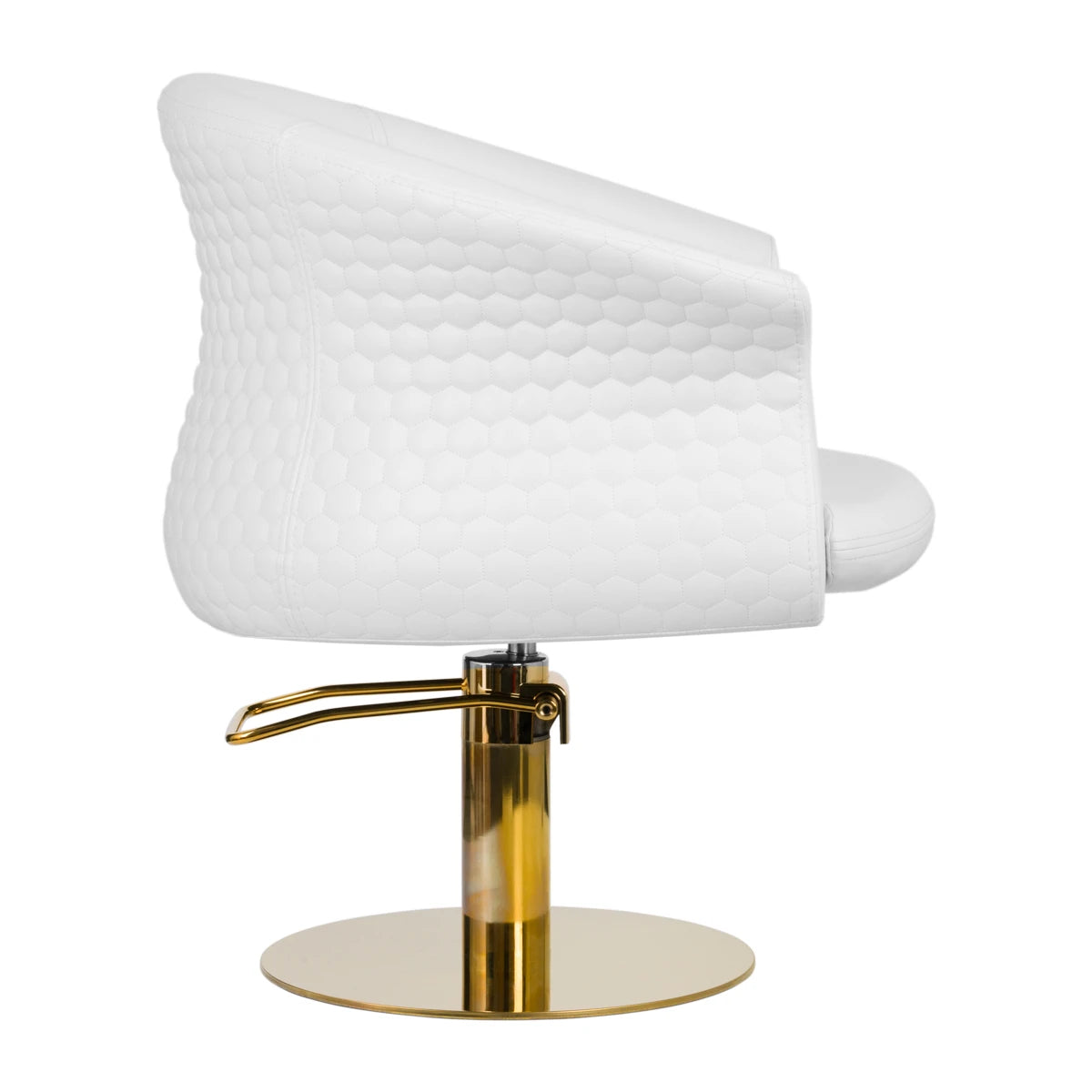 Gabbiano Versal kappersstoel, wit goud