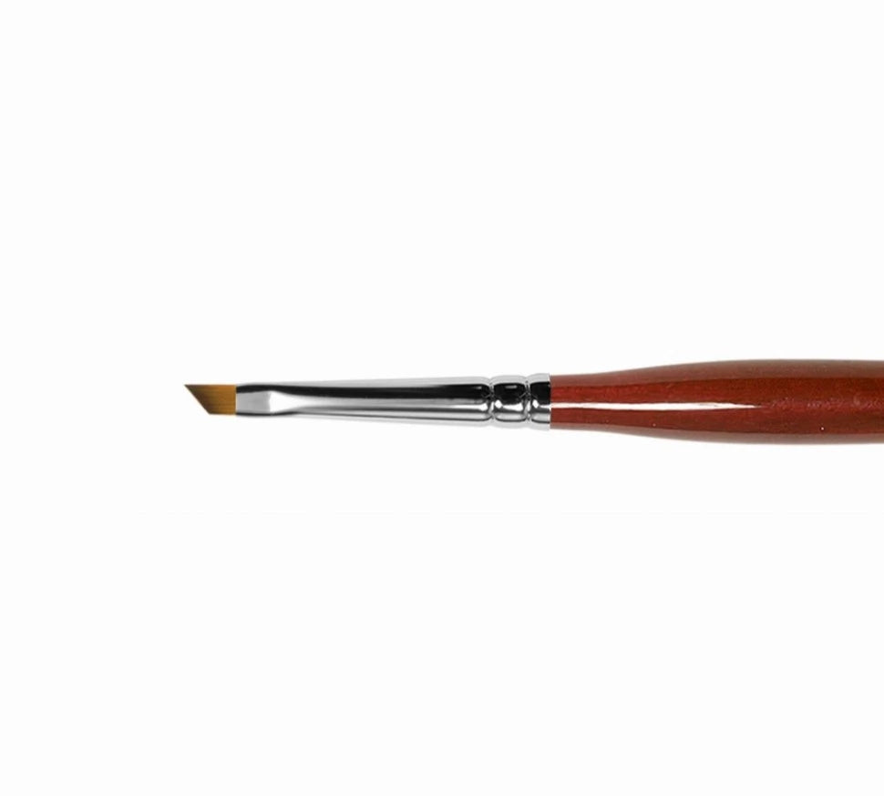 Roubloff Pinsel DS63R Schräg Kunsthaar Nageldesign [2], 2 mm
