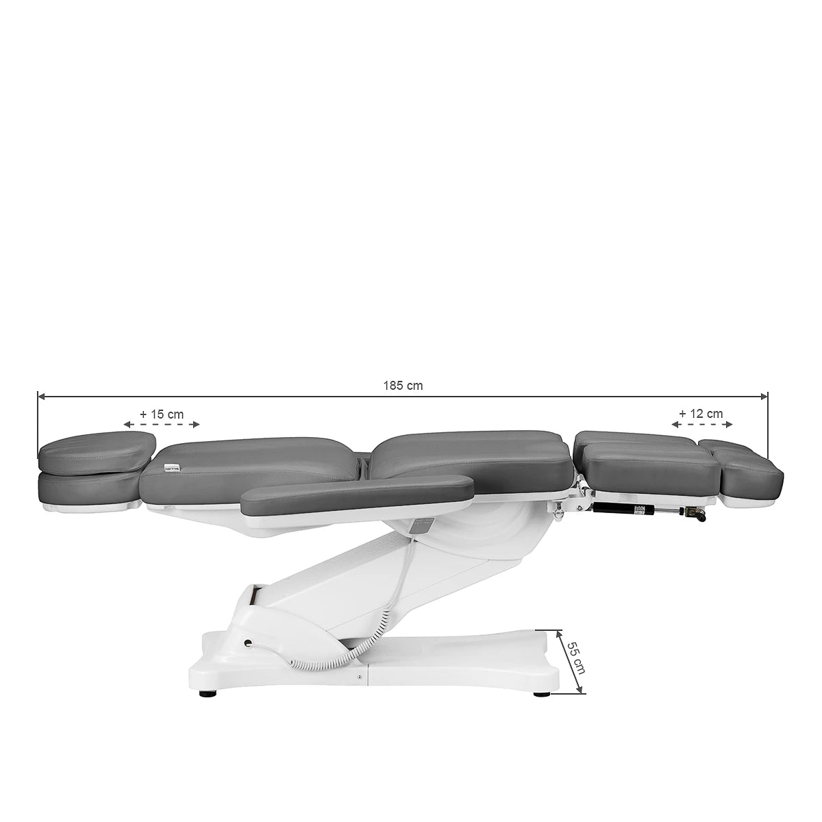 Elektrische behandelstoel SILLON Classic Pedi, 2 motoren, grijs