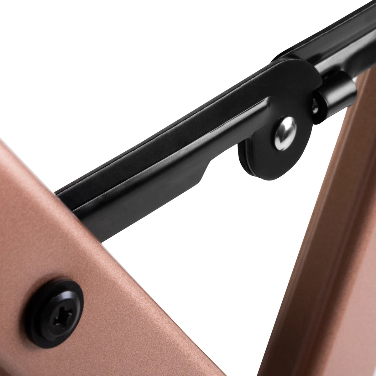 MAKE-UP CHAIR ALUMINUM ROSE GOLD