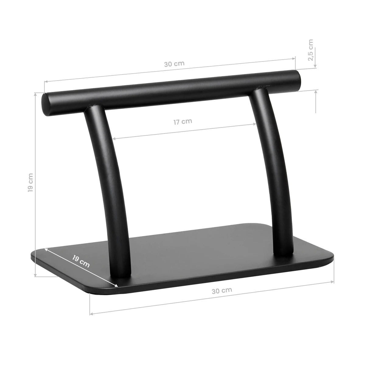 Gabbiano Friseur-Fußstütze L005S, Schwarz