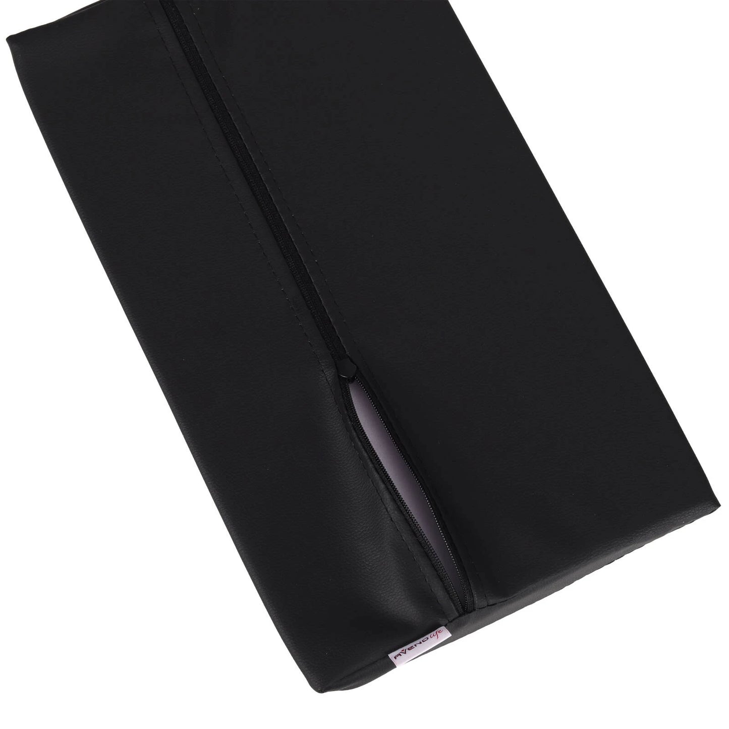 Semi Round Bolster Lumbar Massagerolle 40x25x5 cm K515, Schwarz