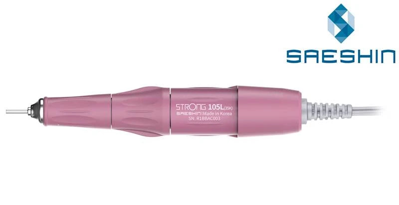 Saeshin Strong 105L Nagelfräser Handpiece, Rosa