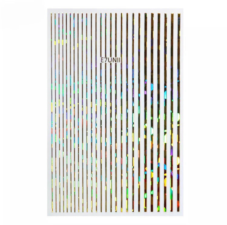 Laque 3D-Sticker-Streifen Holographie, Gold
