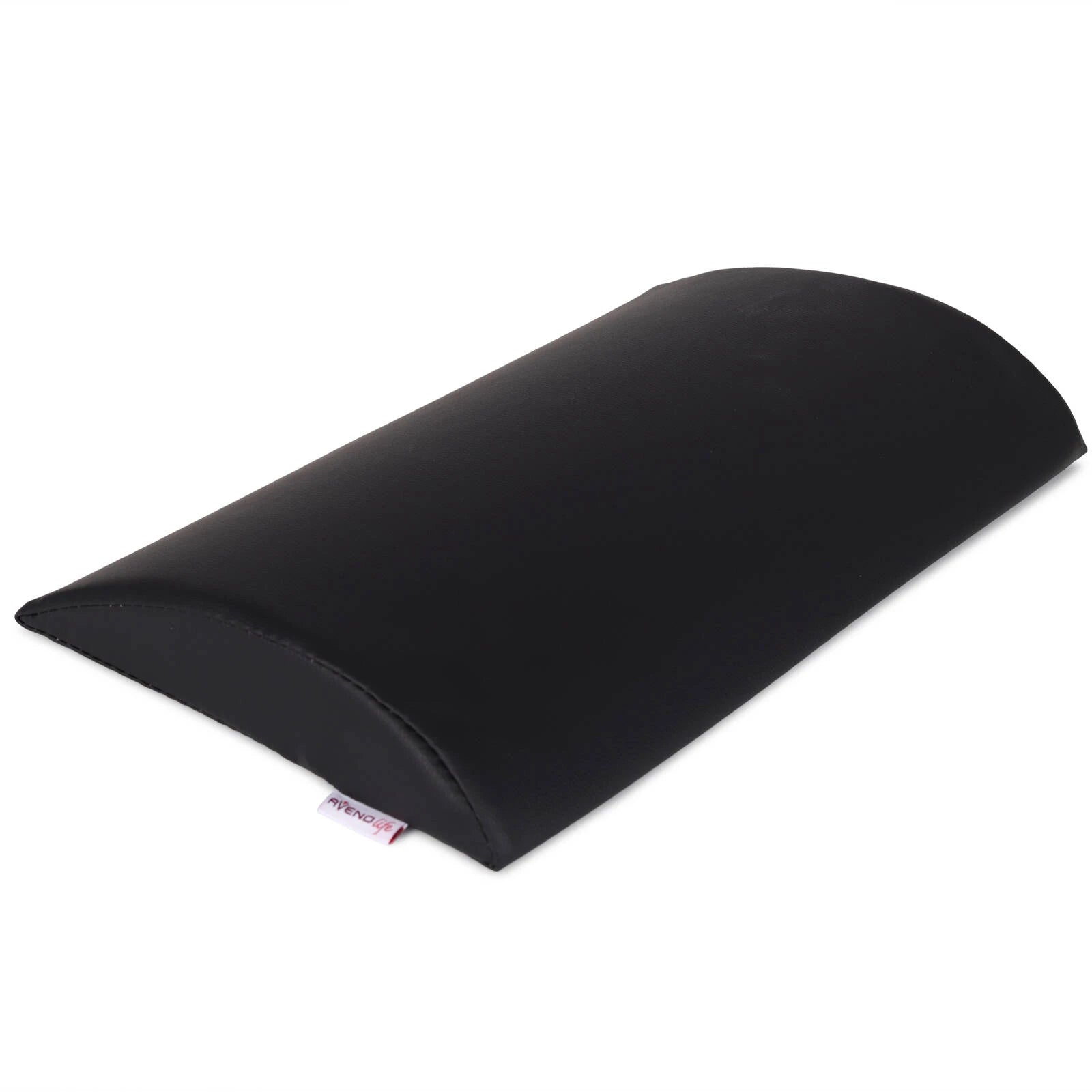 Semi Round Bolster Lumbar Massagerolle 40x25x5 cm K515, Schwarz