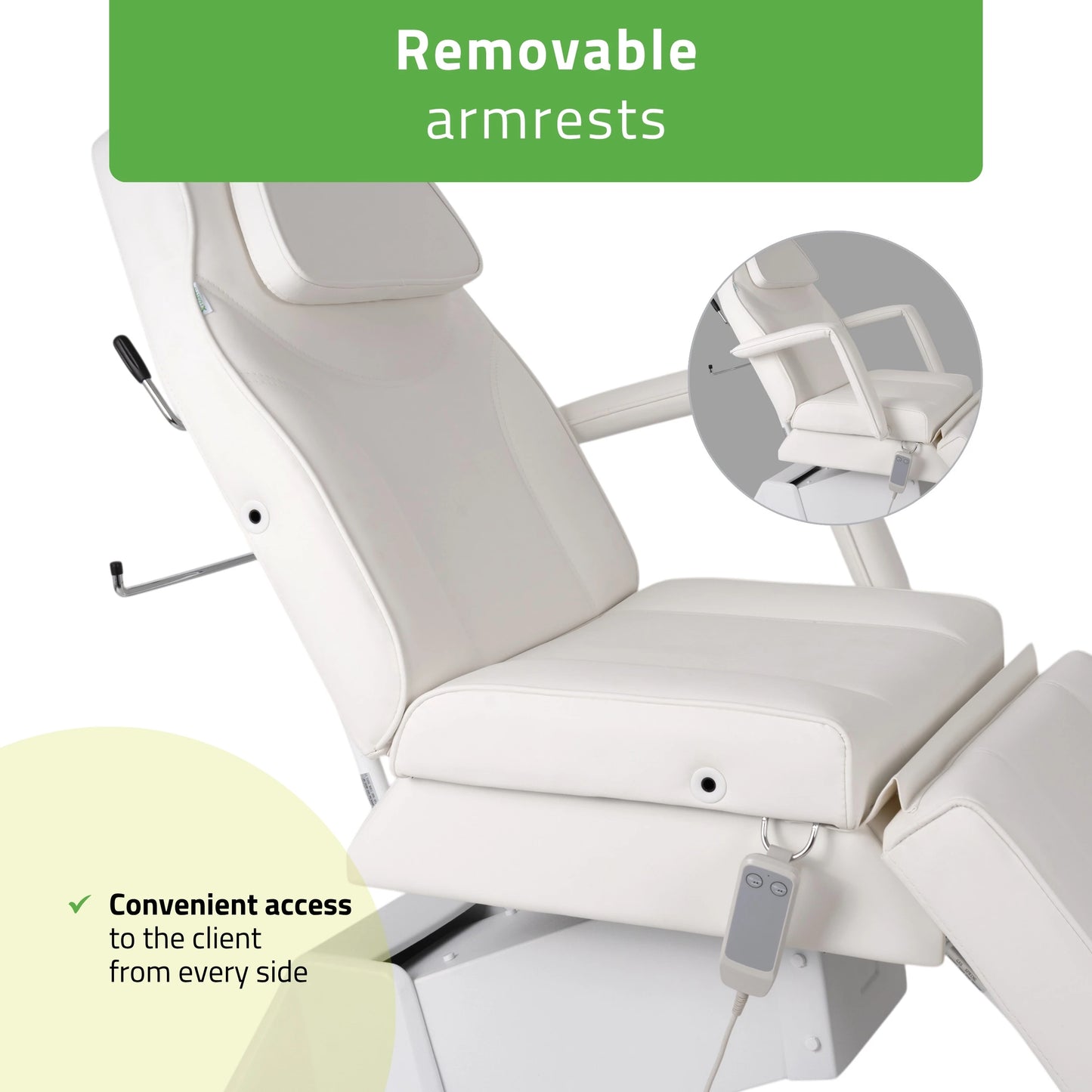Laris Touch Core K301 Elektrische Kosmetikliege, Weiß