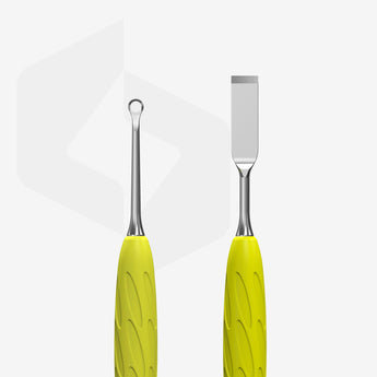STALEKS Pusher Gummy mit gelbem Silikongriff UNIQ 11 TYPE 1 (Schrägkante und Loop Pusher)
