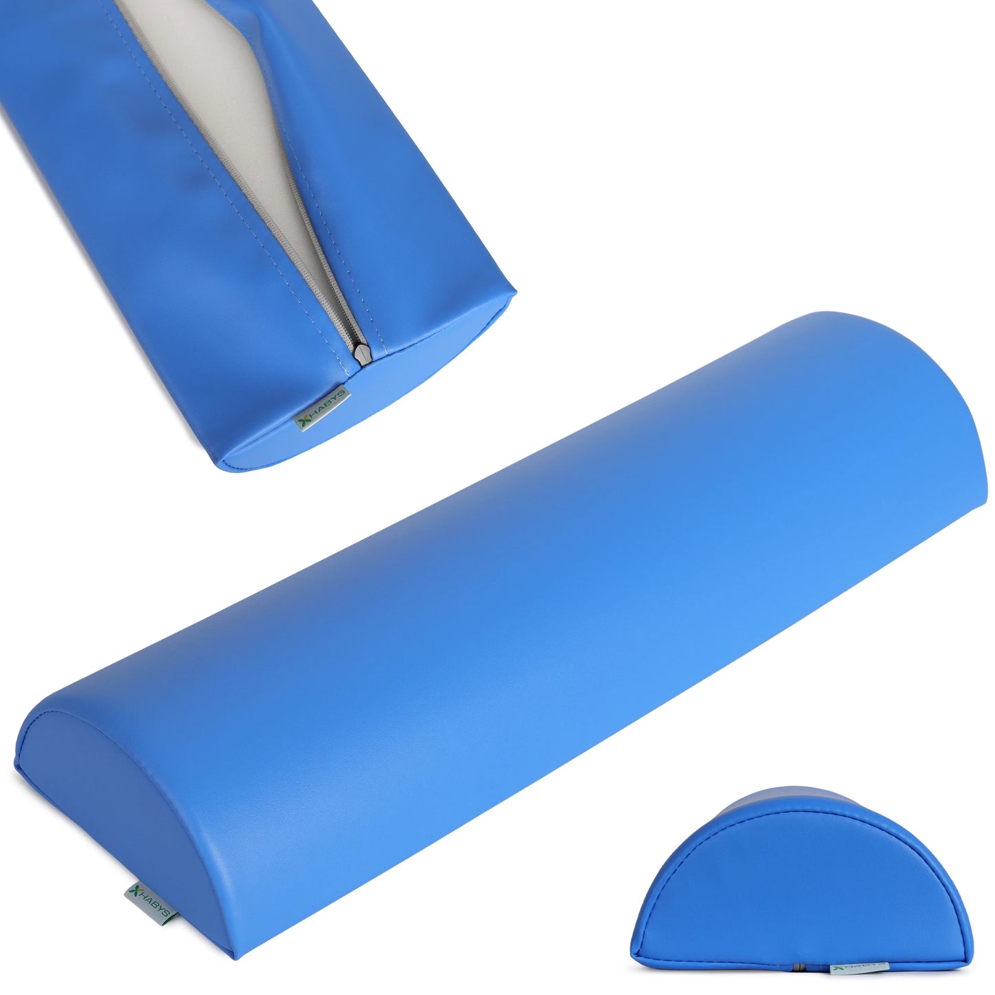Semi Round Bolster Massagerolle 60x19x9 K023, Blau