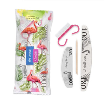 Disposable set 100/180 (file, brush, orange stick, buff) (packaged)