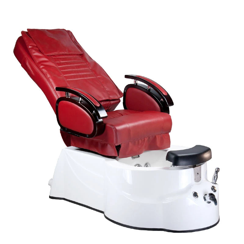 Pedicure spa behandelstoel met massage, BR-3820D, Burgundy