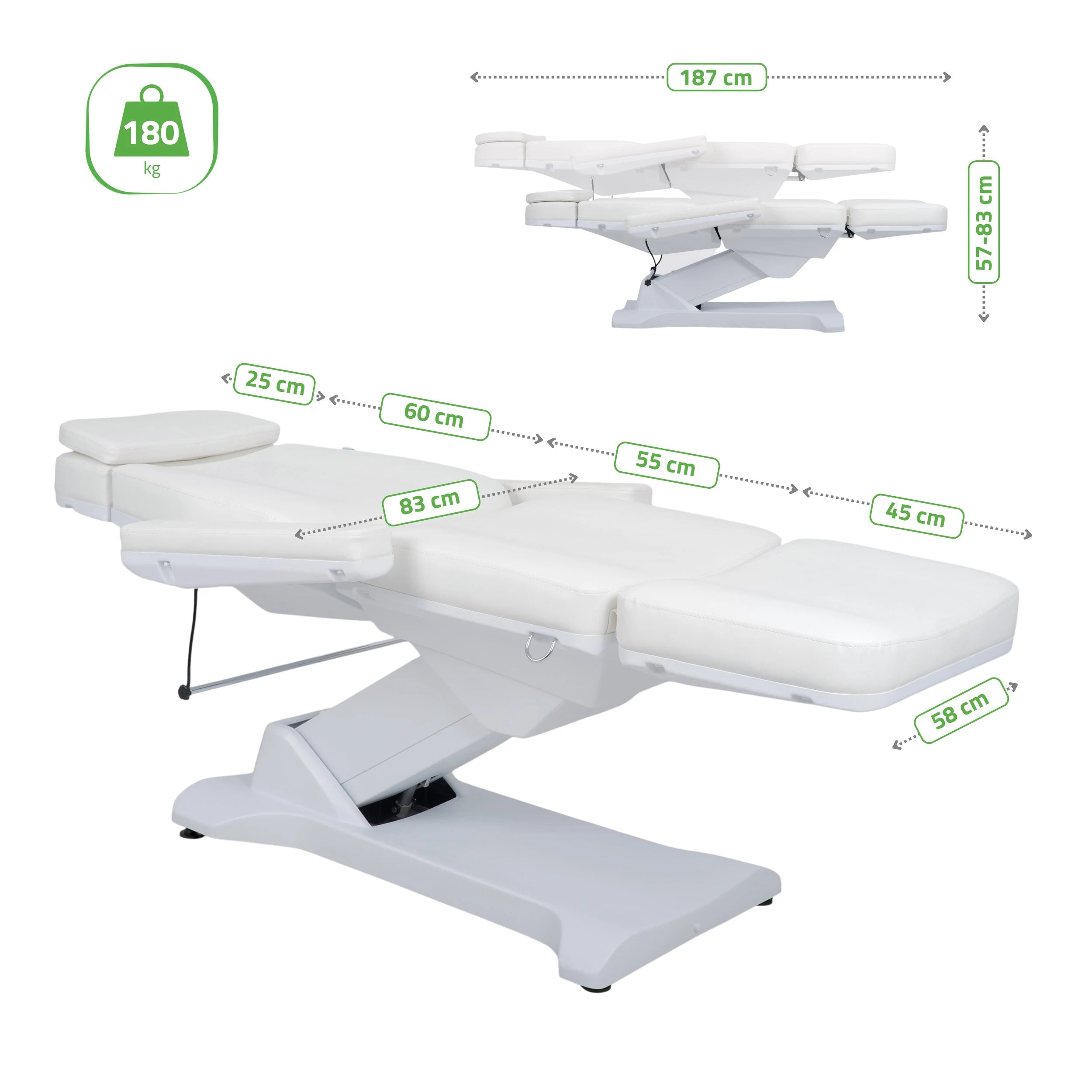 Selia PRO 4 Touch Core K301 Elektrische behandelstoel, Wit