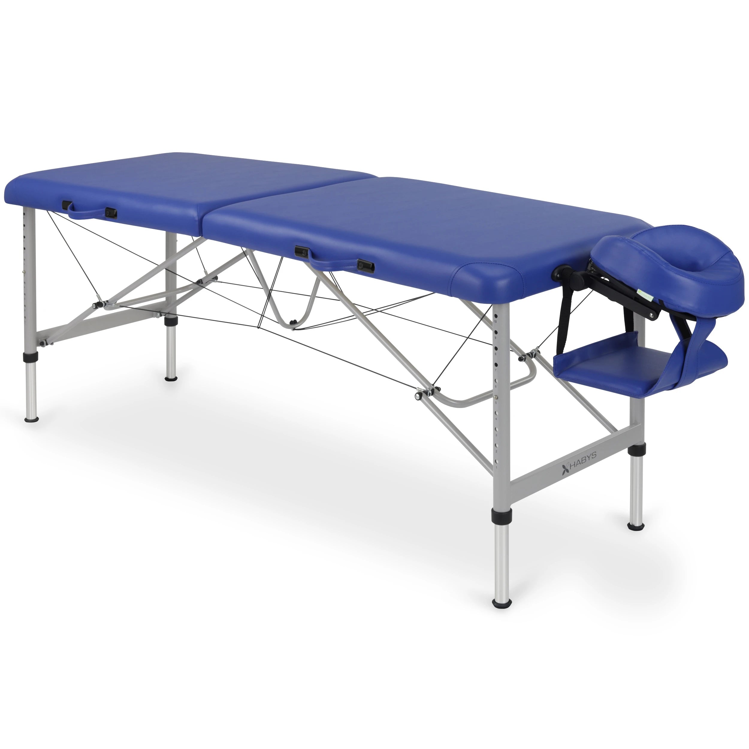 Opvouwbare massagetafel Aero Stabila Alu 60 Vinyl Flex, marineblauw
