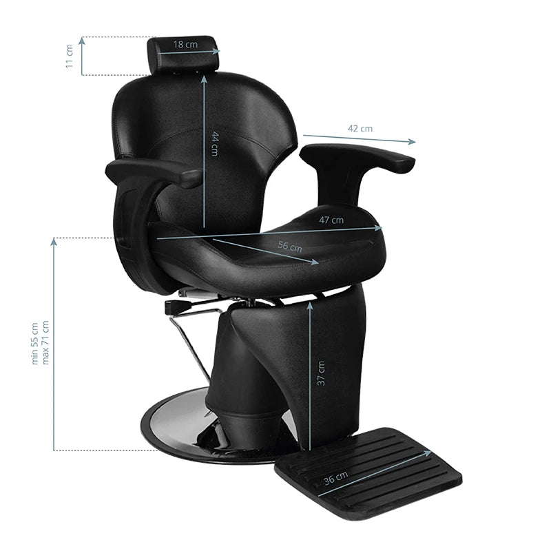 Gabbiano Barberstuhl Igor, Schwarz