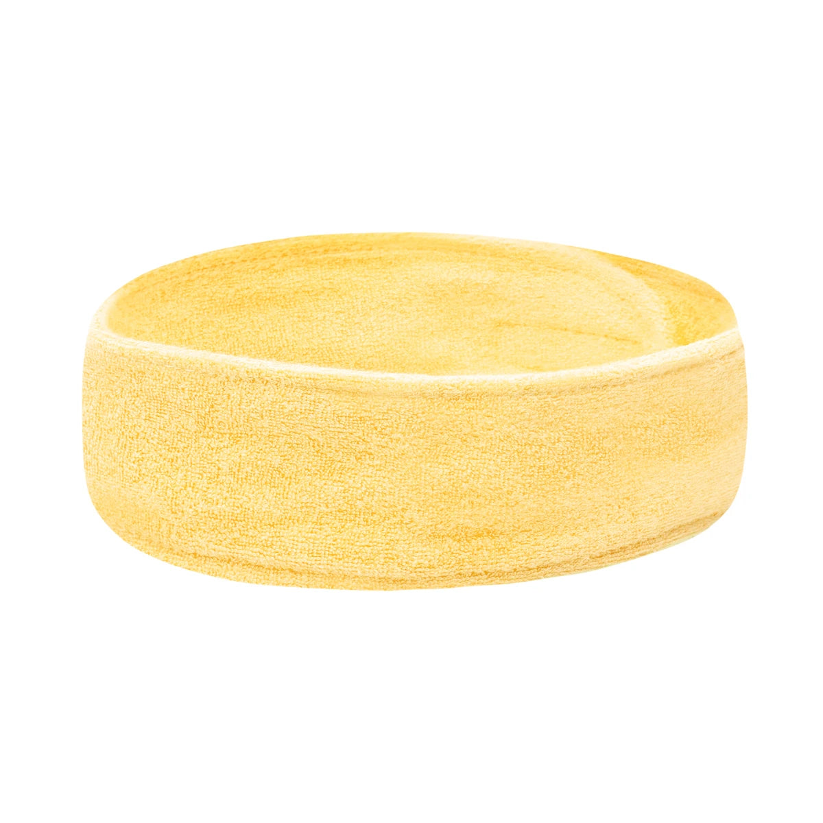 Gelbes Frottee-Stirnband