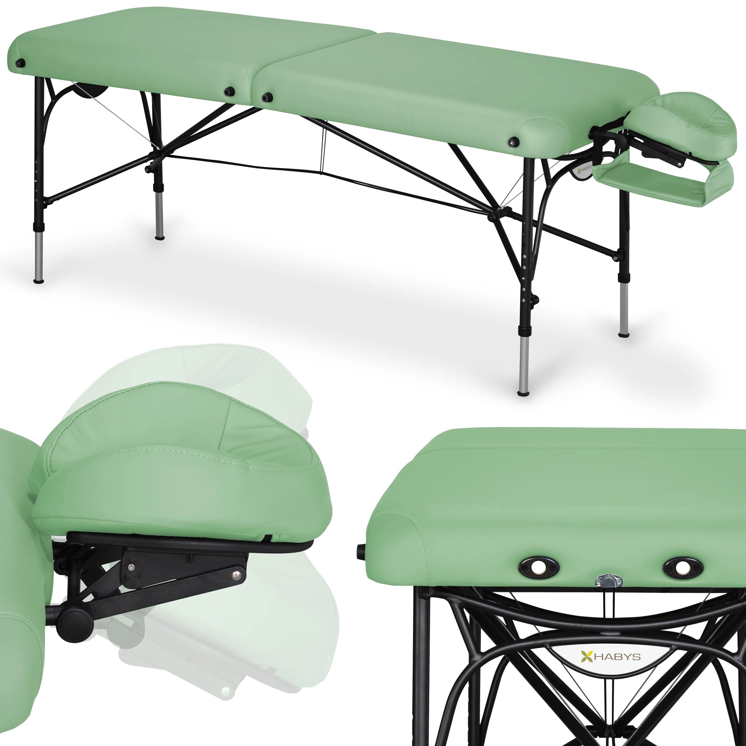Smart Alu Massageliege 70 Vinyl Flex K022, Grün