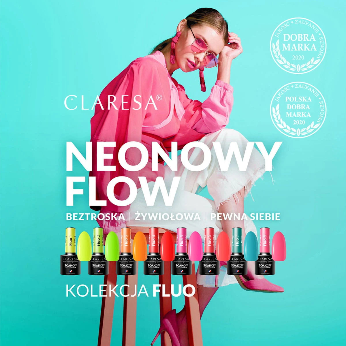 Claresa Gellack Fluo 7, 5 ml