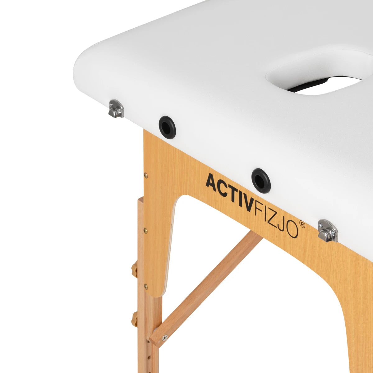 Activfizjo Opvouwbare massagetafel Comfort Lux 2-delig 190x70, Wit