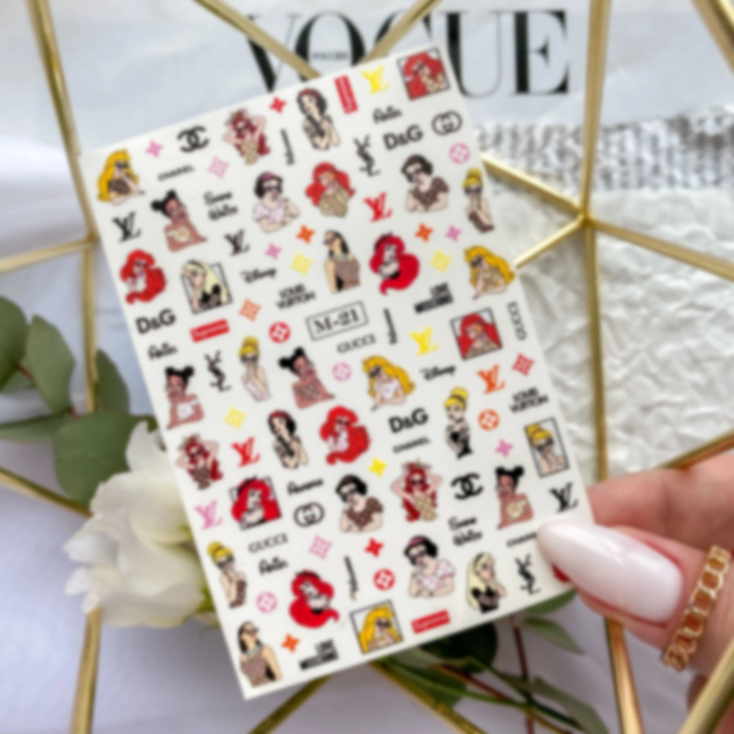 LAQUE Sticky Stickers #М-21 COLOR, Bunt