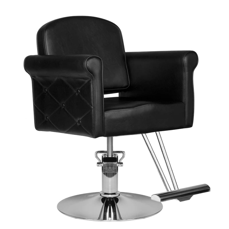 Hair System HS69 Friseurstuhl, Schwarz