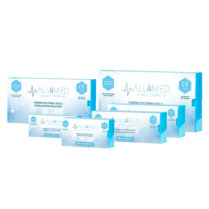 All4med Sterilisatorzakken 57mm x 100mm 200 stuks
