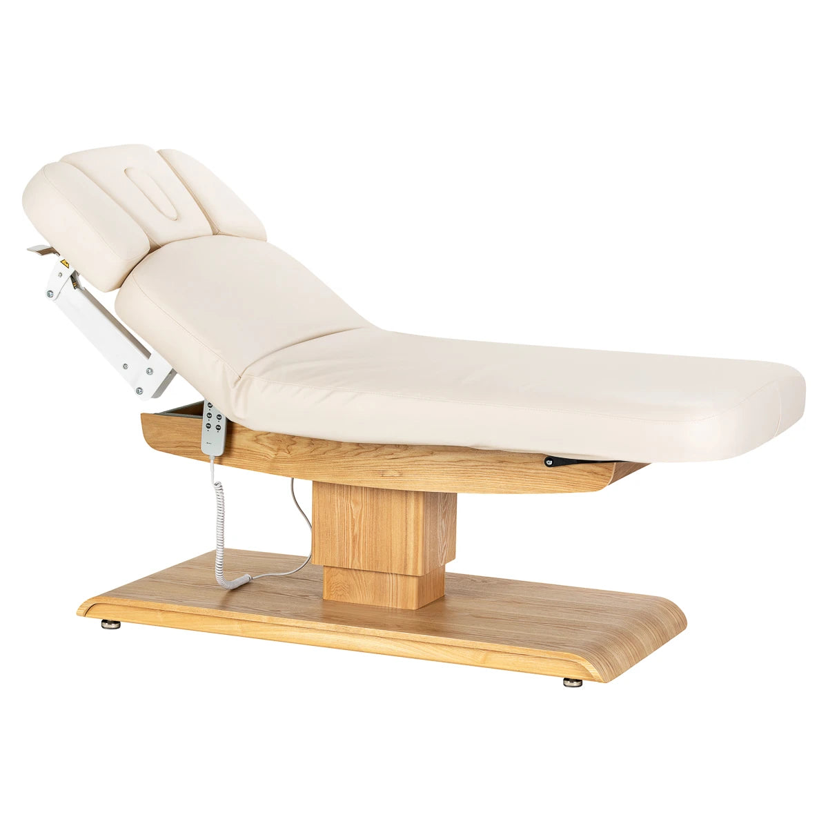 Sillon SPA-Kosmetikliege Relax, Creme mit hellbrauner Basis