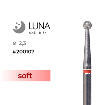 Diamond Ball Drill Bit 2.3 mm, Red (Fine Grit)