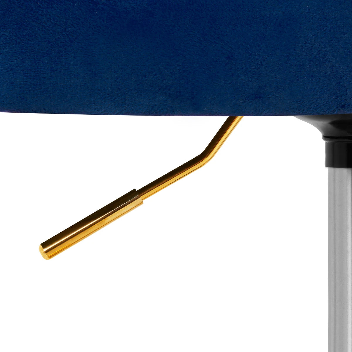 4RICO Friseurstuhl QS-OF213G, Samt Blau