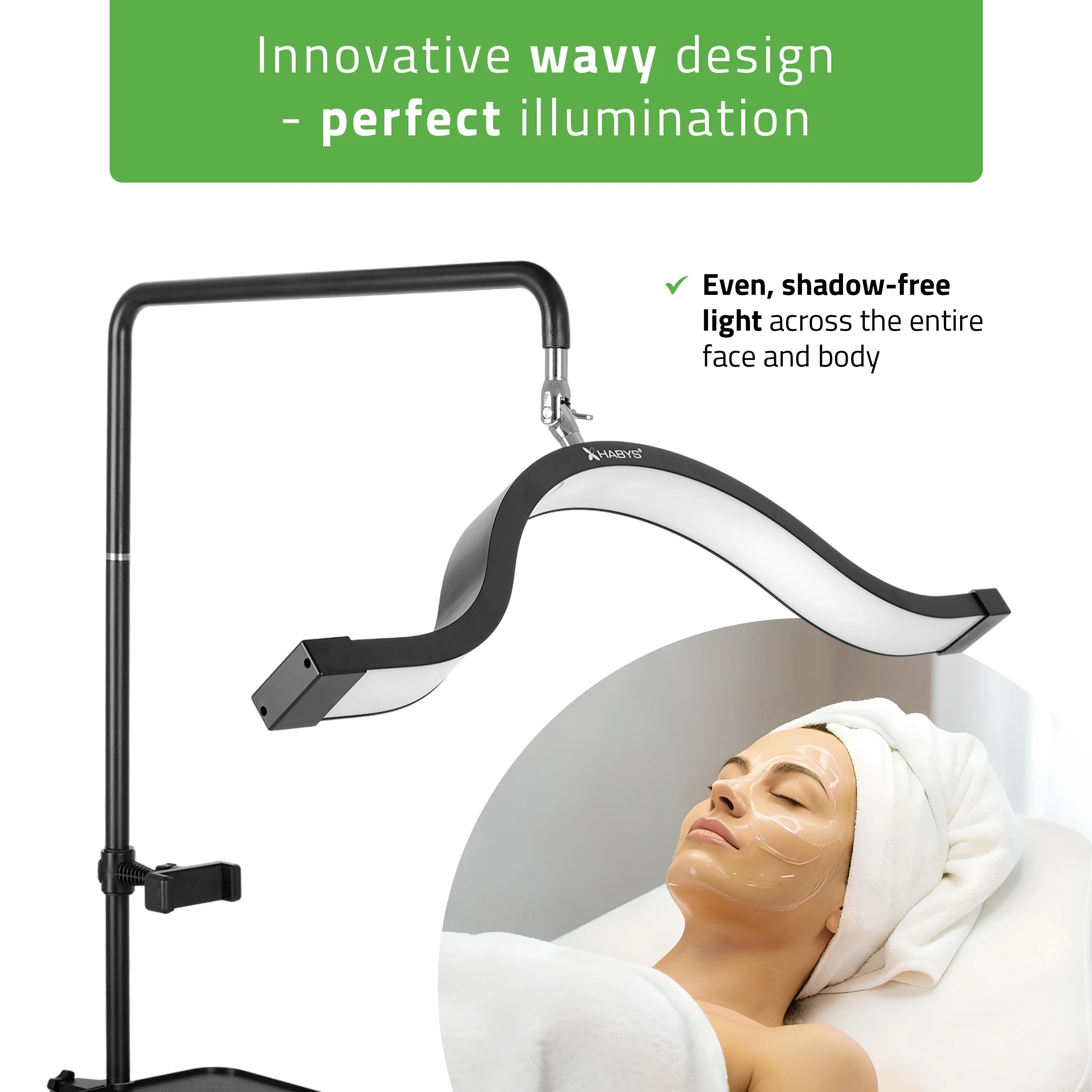 Vena Cosmetische looplamp, zwart