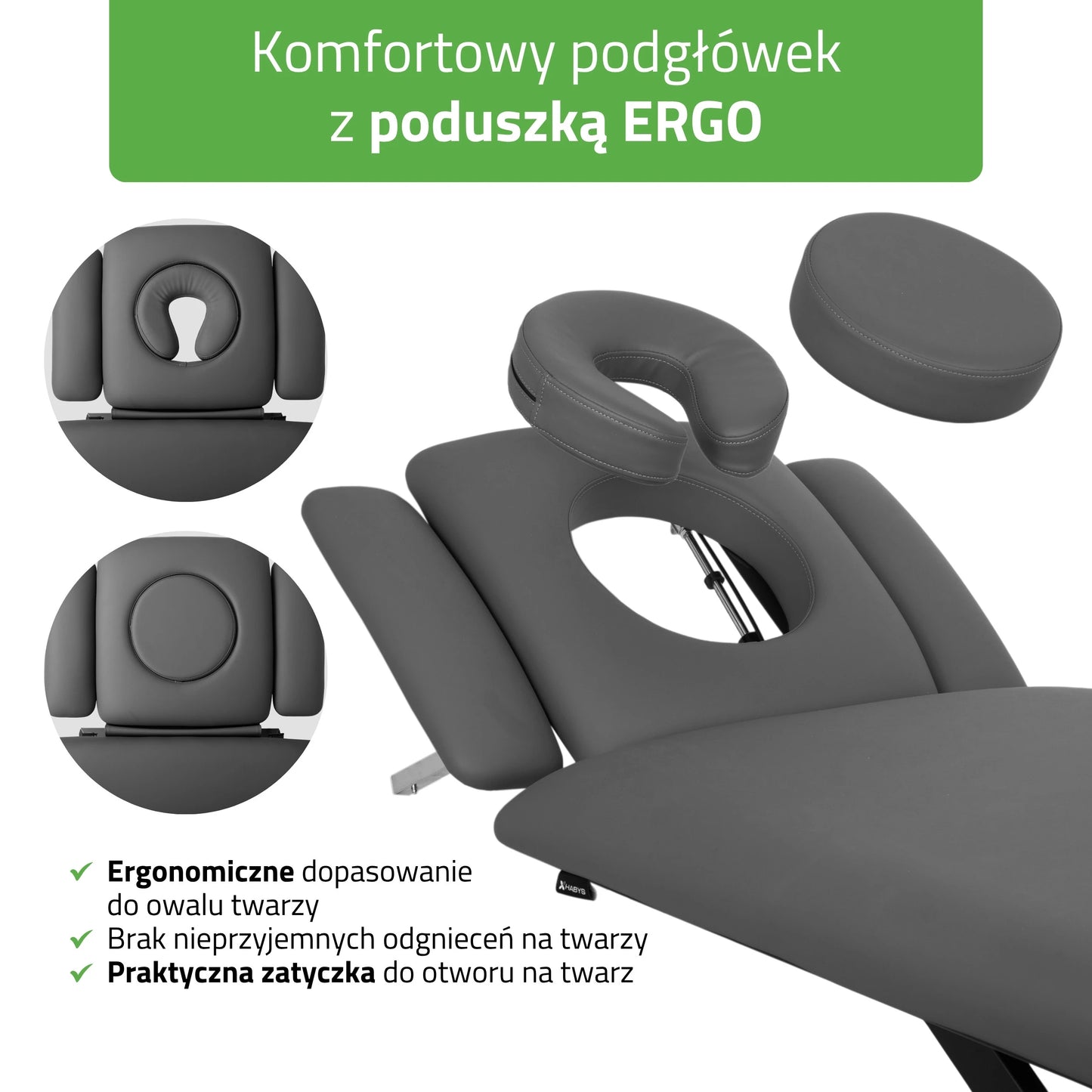 Evero Cross X4 ERGO Elektrische Therapieliege, höhenverstellbar mit Handsteuerung, ERGO-Polsterung, Touch Core k322, Grau